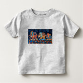 Elephant Conga Line Kinder T-Shirt (Voorkant)