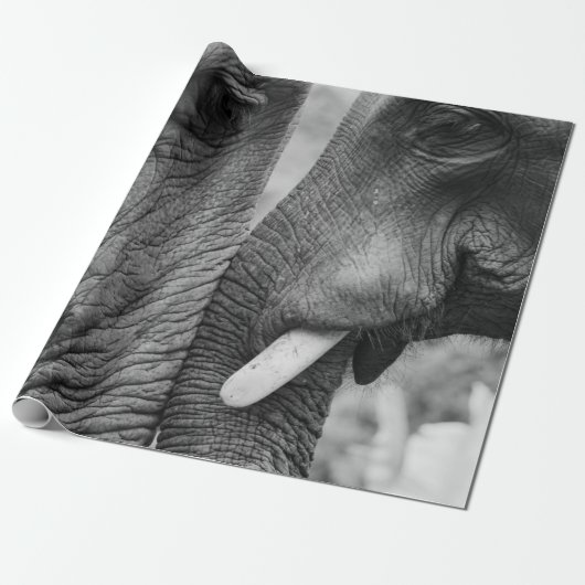 ELEPHANT COUPLE CADEAUPAPIER (Uitgerold)