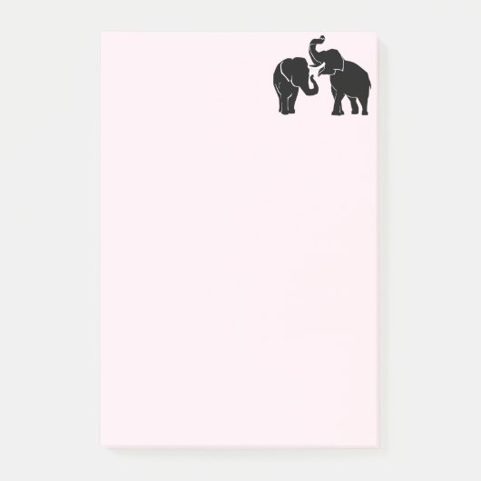 Elephant Couple Post-it® Notes (Voorkant)