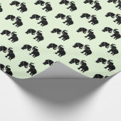 Elephant Couple Wrapping Paper Family Cadeaupapier (Hoek)