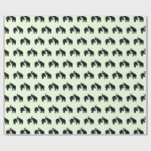 Elephant Couple Wrapping Paper Family Cadeaupapier (Vlak)