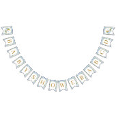 Elephant Crescent Moon Blue Florence Baby shower Vlaggetjes (Alle)