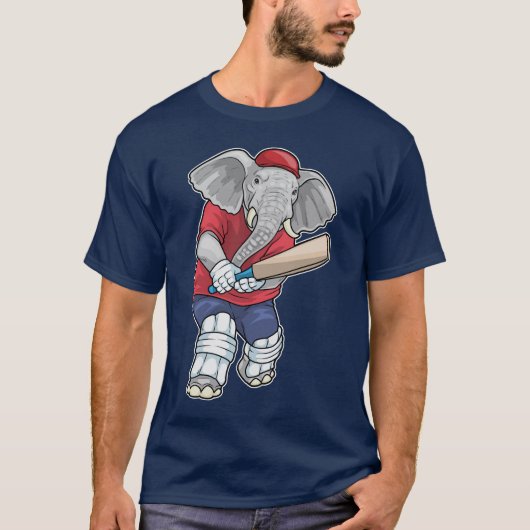 Elephant Cricket Cricket bat Sports T-shirt (Voorkant)
