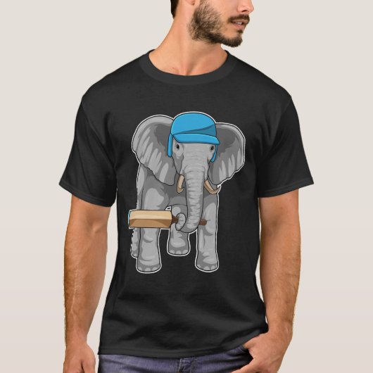 Elephant Cricket Cricket bat T-shirt (Voorkant)