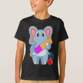 Elephant Cricket Cricket bat T-shirt (Voorkant)