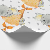 Elephant Cub Cute Nursery Baby Gift New Born Cadeaupapier (Hoek)