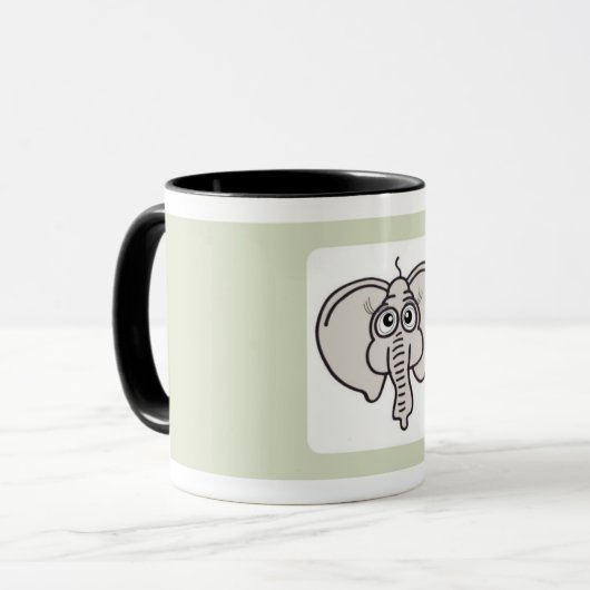 Elephant Cup Mok (Voorkant links)