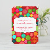 Elephant Custom Holiday Party uitnodigingen (Staand voorkant)