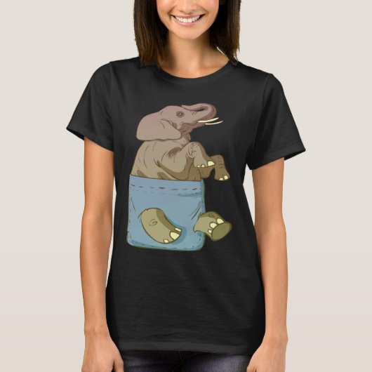 Elephant Cute Animals  for T-shirt (Voorkant)