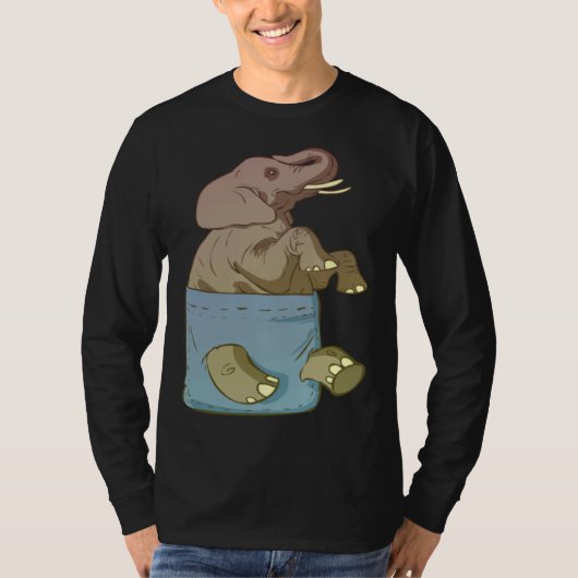 Elephant Cute Animals  for T-shirt (Voorkant)