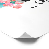 Elephant Cute Baby Gezegde Florence Poster (Hoek)