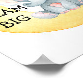 Elephant Cute Quote Nursery Print Baby Poster (Hoek)