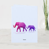 Elephant Dad Quote Kaart (Achterkant)