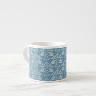 Elephant damask blue expresso mok