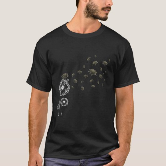 Elephant Dandelion T-shirt (Voorkant)