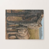 Elephant Design Jigzaag Puzzle Legpuzzel (Horizontaal)