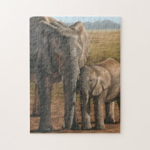 Elephant Design Jigzaag Puzzle