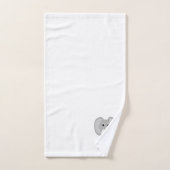 Elephant Design Monogrammed Bad Handdoek (Handdoek)