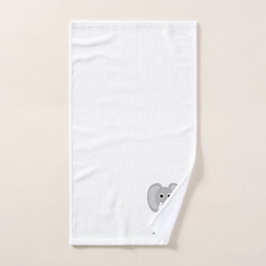 Elephant Design Monogrammed Bad Handdoek (Handdoek)