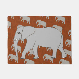 Elephant Design on Doormat Deurmat