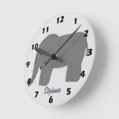 Elephant Design Personalised Ronde Klok (Hoek)