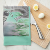 Elephant Design Place mat Theedoek (Quarter Fold)