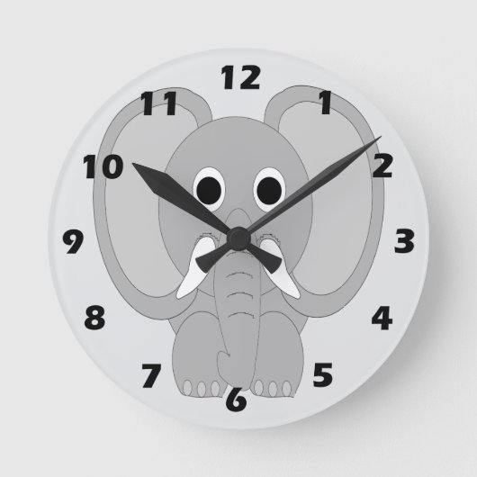 Elephant Design Ronde Klok (Voorkant)