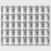 Elephant Design Wrapping Paper Cadeaupapier (Vlak)