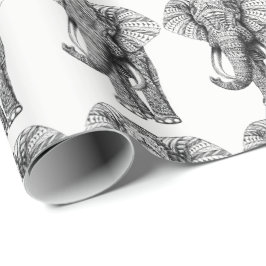 Elephant Design Wrapping Paper Cadeaupapier
