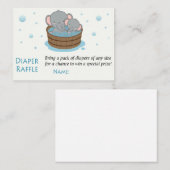 Elephant Diaper Raffle Tickets (Voorkant / Achterkant)