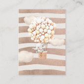 Elephant Diaper Raffle Tickets Enclosure Kaart (Achterkant)