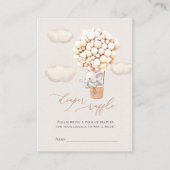 Elephant Diaper Raffle Tickets Enclosure Kaart (Voorkant)