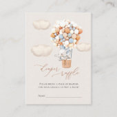 Elephant Diaper Raffle Tickets Enclosure Kaart (Voorkant)