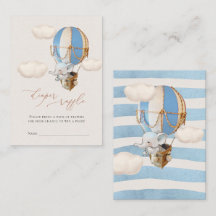 Elephant Diaper Raffle Tickets Enclosure Kaart