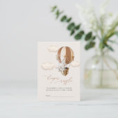 Elephant Diaper Raffle Tickets Enclosure Kaart (Staand voorkant)