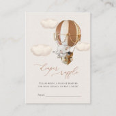 Elephant Diaper Raffle Tickets Enclosure Kaart (Voorkant)