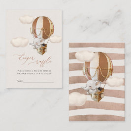 Elephant Diaper Raffle Tickets Enclosure Kaart