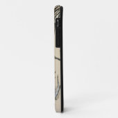 Elephant die door gestreken Savanna-kunst rolt Case-Mate iPhone Case (Achterkant/links)