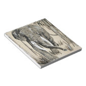 Elephant die door gestreken Savanna-kunst rolt Notitieblok (Schuin)