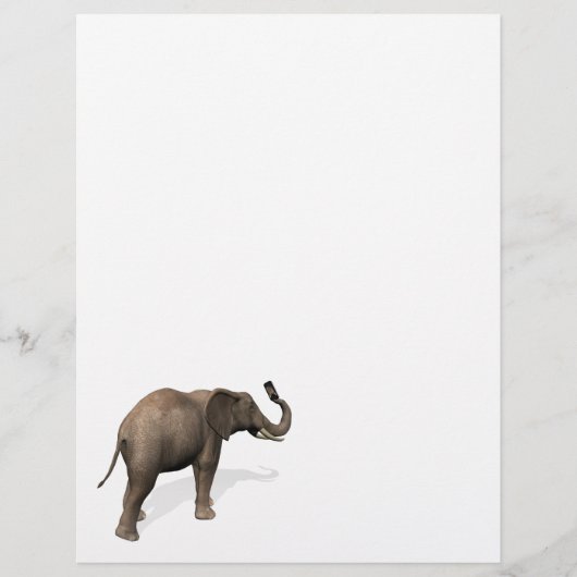 Elephant die een Selfie inneemt (Voorkant)