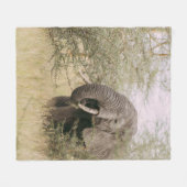 ELEPHANT DIE VAN EEN BOOM AFWEET FLEECE DEKEN (Voorkant (Horizontaal))