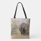 ELEPHANT DIE VAN EEN BOOM AFWEET TOTE BAG (Achterkant)
