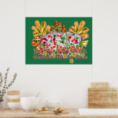 Elephant Digital Art Poster (Keuken)