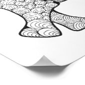 Elephant Doodle 2 Poster (Hoek)