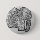 Elephant Doodle Button (Voorkant)