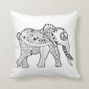 Elephant Doodle Kussen