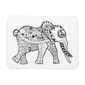 Elephant Doodle Magneet (Horizontaal)