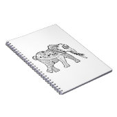Elephant Doodle Notitieboek (Rechterzijde)