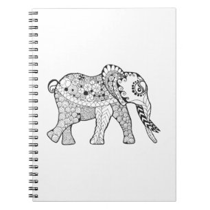 Elephant Doodle Notitieboek