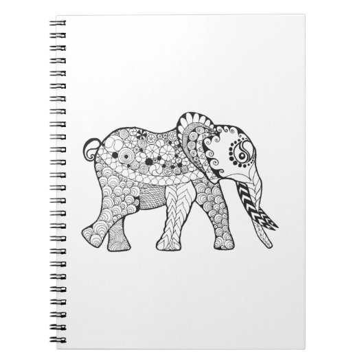 Elephant Doodle Notitieboek (Voorkant)
